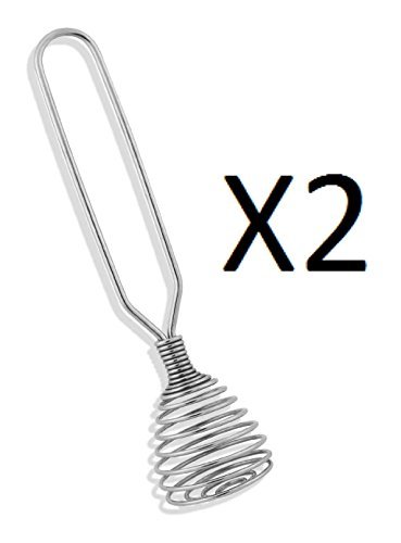 Fox Run Chrome Plated French Coil Whisk, 8 Inches (Pack of 2)