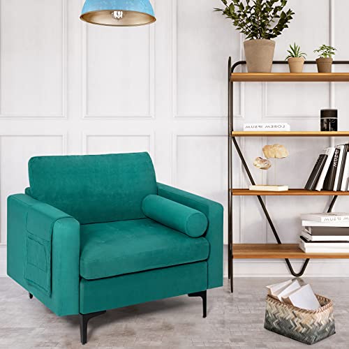 Sillón plegable suave verde menta miniatura 2
