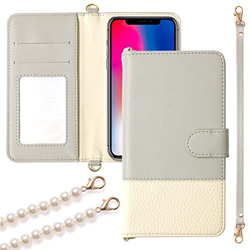 COVERARY �݊��i/���� Galaxy S25 FE �P�[�X �蒠�^ �X�}�z�P�[�X 1���� �O���[ �S�@��Ή� �p�X�e�� �o�C�J���[ �X�g���b�v �V�����_�[ �p�X�e���J���[ ���킢�� �V�����_�[�X�g���b�v 100063115