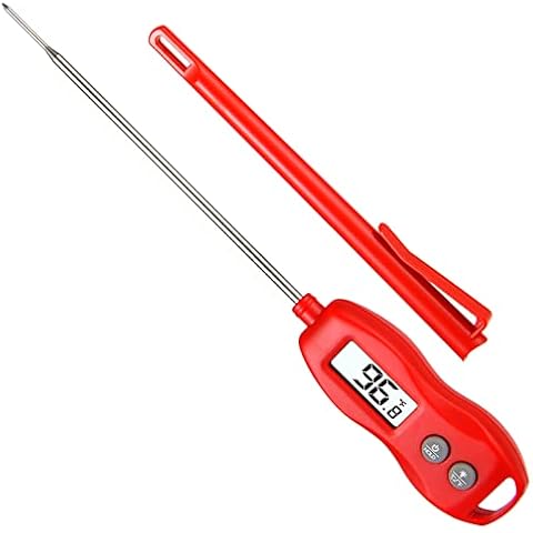Instant Read Digital Meat Thermometer - AIMILAR DY6003-R1 Magnetic Waterproof Food Cooking Thermometer with Backlight for Kitchen Oven BBQ Cover