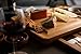 Machika bamboo cheese board set and Knife Set | Appetizer Serving Tray | Cheese Cutting Board | Perfect Housewarming Gift for Wine Lovers & Cooks | Includes 4 Pcs Cutlery Set |