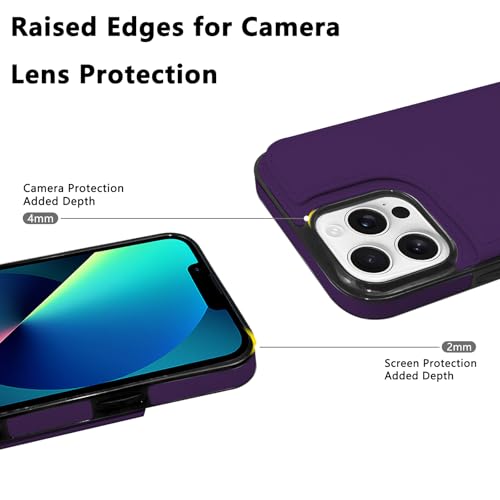Étui iPhone 16 Pro Max antichoc avec double fermoir magnétique