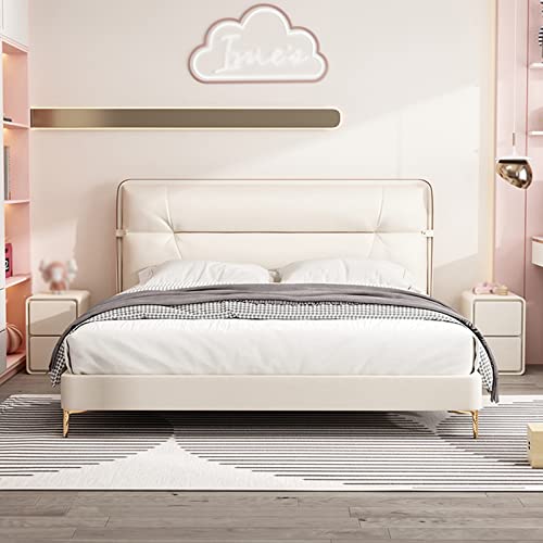 Table de chevet gain de place beige pour ranger les petits espaces