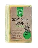 Honey Sweetie Acres Tea Tree Goat Milk Soap - Handmade 5 oz Bar, Made with Natural Ingredients, Moisturizing & Gentle, Made in the USA