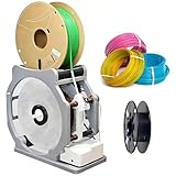 Wsexyy 3D Industrial Filament Respooler, Electric Spool Rewinder, 42 Stepper Motor, Automatic Start and Stop, 1kg Spool Capacity, for PLA/PETG/ABS/TPU/Nylon, 3D Printing Enthusiasts
