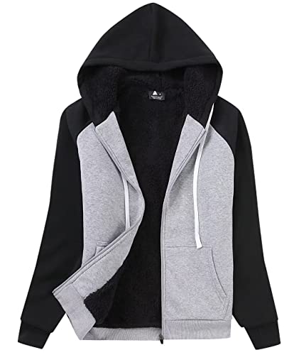 SwissWell Fleecejacke Damen Hoodie mit Kapuze Sweatjacke Warm Basic...