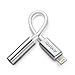 Sprtjoy 3.5 mm Audio DC Jack Lightning Port Adapter Headphone Earphone Interface Connector Converter Cables For IOS Devices iPad iPod iPhone 7 7 Plus 6 6s Plus (Silver)