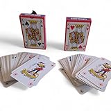 topolenashop Carte Francesi da Gioco 2 Mazzi da 54 Carte Plastificate Resistenti Professio...