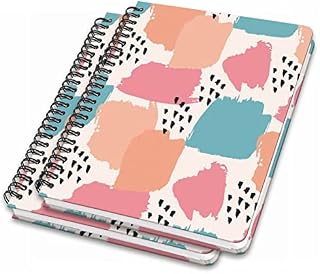 SIGEL JN604 Spiral notebook basic, A5, dotted, hardover, floral pattern, black/beige - Jolie