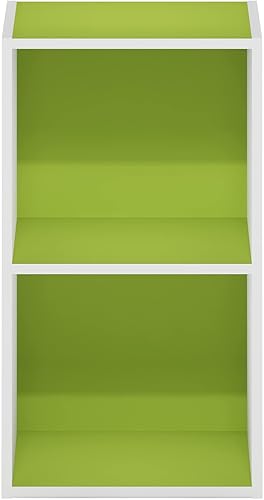 Miniatura 196 de Furinno - Estantería de cubos de 2 niveles serie Luder para libros y almacenamiento, color roble francés Roble francés,Pino