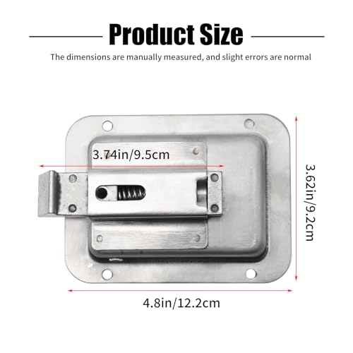 Vkinman 2 Pack Trailer Paddle Door Latch, Stainless Steel RV Truck Tool Box Lock Door Latch Handle with Keys by Vkinman - Image 4