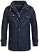 Produktbild Indicode Herren Brandon Kurzmantel mit Stehkragen | Herrenmantel Wollmantel Mantel Männer Navy XL