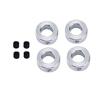 Set Screw Collar Set Of 4: 5/8 Inch Solid Steel S With Set Screws - Zinc Plated, SC62 Model Shaft Collar - Foto 7