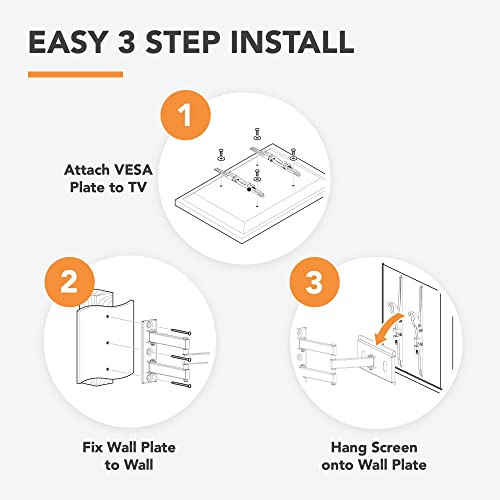 Swift Mount Swift440-Ap Multi Position Tv Wall Mount For 26-Inch To 55-Inch Tvs,Black #TOP4