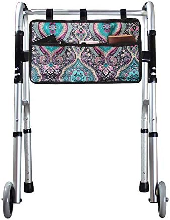 Walker Bag, Walker Accessories for Elderly, Walker Basket Walker Tray for Folding Walkers, Rollator or Scooter, Wheelchair Bag for Seniors, Provides Hands Free Storage for Handicap, Disabled