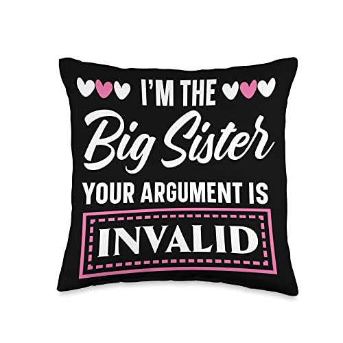 I'm The Big Sis Argument Is Invalid Throw Pillow