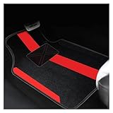 Voiture Tapis Sol pour P&eugeot 206 206CC 207 207CC 307 307SW 308 308C Tapis Tapis Coussinets Protecteur Tapis De Voiture 4 Pièces Tapis De Sol De Voiture Universel(Rouge)