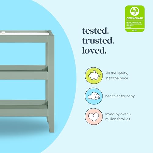Image of Carter's by Davinci Colby Changing Table in Light Sage, GREENGUARD Gold Certified