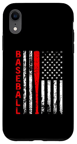 Coque pour iPhone XR Cadeau de jour de match pour les fans de joueur de baseball pour hommes, femmes, enfants