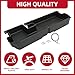 HECASA Under Seat Storage Box Compatible with 2007-2021 Toyota Tundra Double Cab Without Subwoofer Black Indoor Container Huge Capicity