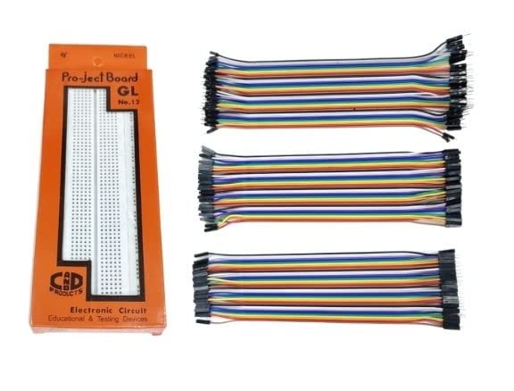 ESPtronics DIY Electronic Kit for Science Students Solderless�Bread Board GL-12 840 Tie Point Circuit Test Board/Project Board with 120 Pcs Jumper Wires (B0BM7HTJJ9) Amazon Price History, Amazon Price Tracker