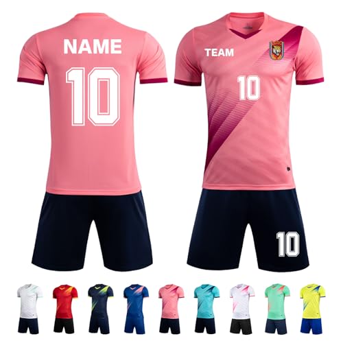 ORYG Custom Soccer Jerseys for Adult Personalized Boys Girls Soccer Team Uniforms with Name Number Logo Team Name Pink