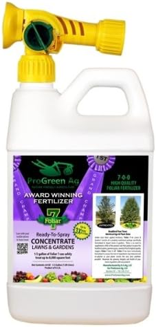 #M-2836A Foliar 7 to 0.5 Gallon RTS - Hose on Ready to Use-Spray Concentrate Formula for Lawn and Gardens, Treats up to 8,000 Square Feet