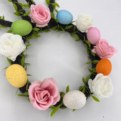 Couronne de Pâques pour décoration de printemps intérieur et extérieur - 7