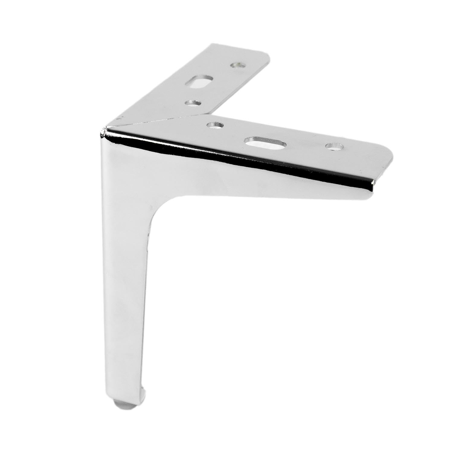 P17 | Modello SIENA | SET 4 Piedi +16 Viti | Cromo Lucido | Altezza 15 cm | Gambe per Divani, Mobili, Armadi, Poltrone | Piedi in metallo per Arredamento Design Moderno ed Elegante |
