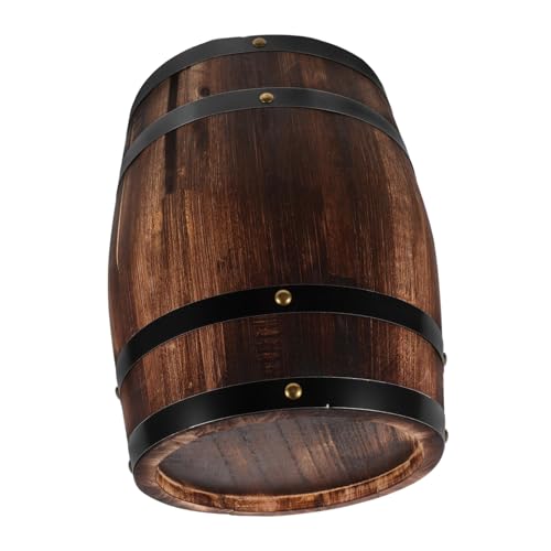 STOBAZA Antique Style Wooden Wine Barrel Mini Barrels for Decor Beer Barrel Prop for Home Bar Kitchen