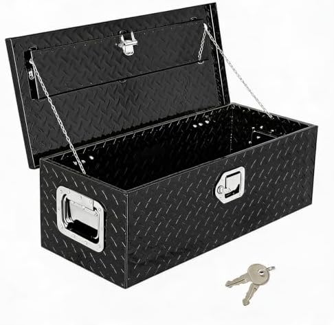 Garvee Aluminum Truck Bed Tool Box, 30 in Diamond Plate Tool Box ...