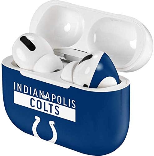 Skinit Decal Audio Skin Compatible with Apple AirPods Pro - Officially Licensed NFL Indianapolis Colts Blue Performance Series Design