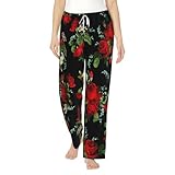 Léger et chaud : conçu pour dormir la nuit ou se détendre à la maison, ce beau pantalon de pyjama imprimé rose est léger mais chaud, offrant l'équilibre parfait entre confort et respirabilité.