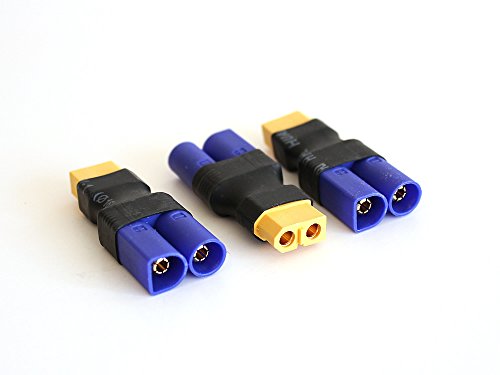 3 Pcs Xt60 Female to Male Ec5 Connector Adapter No Wires