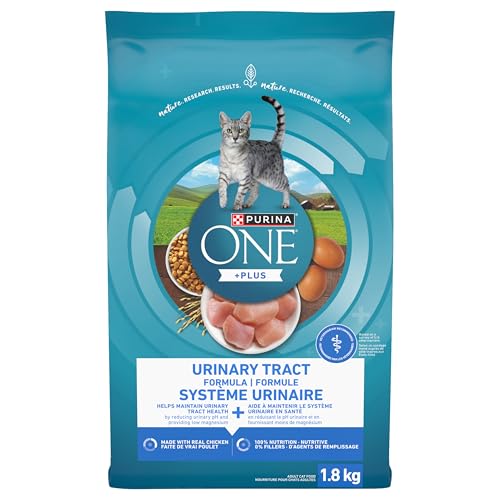 Purina ONE +Plus Dry Cat Food, Urinary Tract Formula Chicken - 1.8 kg Bag image 4