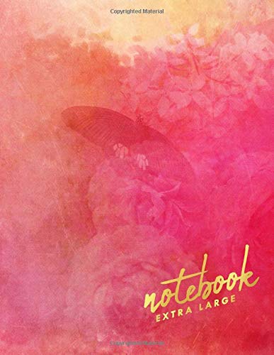 Extra Large Notebook | 500 Lined Pages, Pink Theme: 8.5 x 11 in, with Table of Contents and Page Numbers, Golding’s Large Journal Series