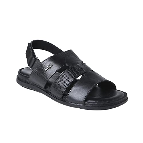 Image of Lee Cooper mens Leather Regular Velcro Mens Sandals Sandal
