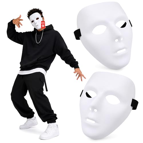Nicky Bigs Novelties Morph Blank White Mask 2 Pack