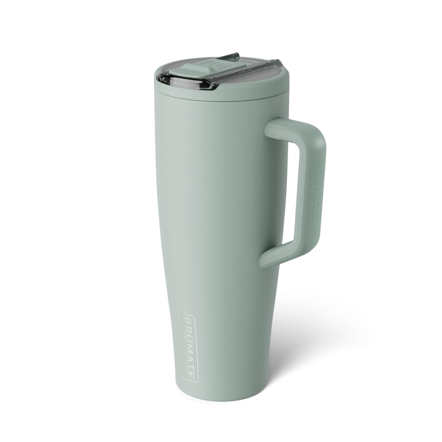 BrüMate Era Flip 40oz Tumbler with Covered Flip Down Straw | 100% Leakproof Insulated Tumbler | Made of Stainless Steel | Cup Holder Friendly Base | 40oz (Sage) - 2