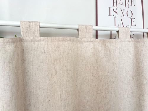 Cortina de cortina opaca corta de tela simple para decoración de cocina 120x45 cm 5