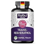 Resveratrol hochdosiert - 525 mg (98%) Trans-Resveratrol je Kapsel - 140:1 Extrakt (=73.500 mg japanischer Staudenknöterich Wurzel je Tagesdosis) - 60 Kapseln, vegan & ohne Zusatzstoffe