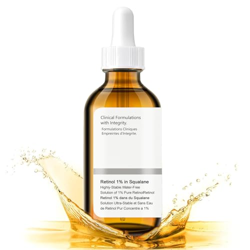 30ml Retinol Serum Rostro, Retinol 1% en Escualeno, Hyaluron Serum, Anti Aging Face Serum