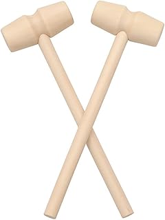 10pcs Wooden Mini Hammer Tool Wooden Crab Mallet Hammer For Chocolate Breakable Heart Crab Lobster Mallets