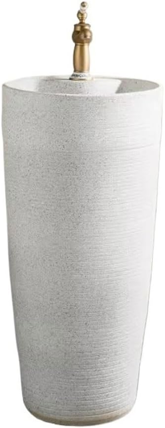 Bathroom Countertop Vessel Sink Outdoor Floor-standing Wash Basin Home Courtyard Vertical Bathroom Pedestal Sink Vanity