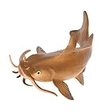 Abaodam Modelo de Bagre Artificial Realista de Plástico Juguete Educativo para Ornamento Decorativo de Mesa Resistente y Seguro para Cognición y Creatividad Infantil