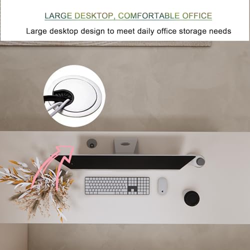 Mesa de recepción de oficina compacta con cajones funcionales para optimizar espacios pequeños 7