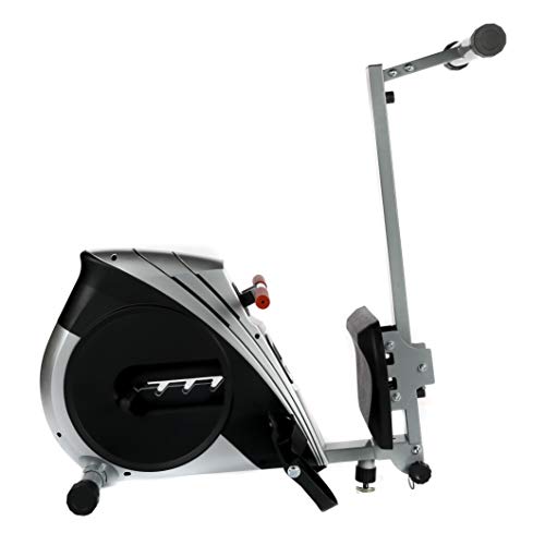 XS Sports R110 Home Rowing Machine-Folding with Adjustable Resistance-Fitness Rower (Silver) - Image 3