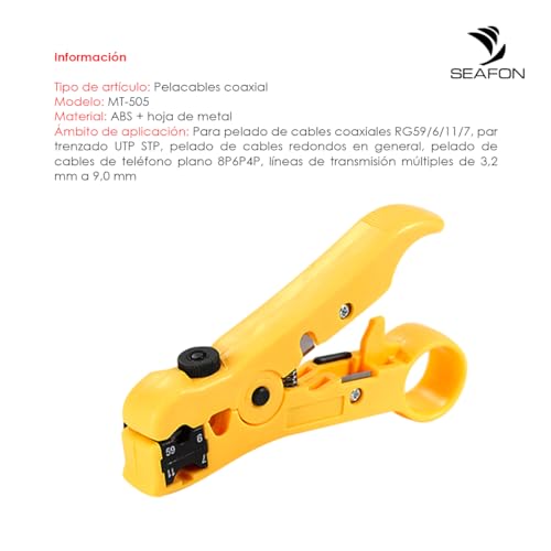 Pinzas ponchadoras de cable coaxial 17 Imagen adicional
