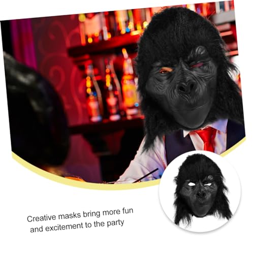 1 Unidade Máscara De Chimpanzé Mascarada Assustadora Máscaras Engraçadas Do Dia Das Bruxas Máscara D