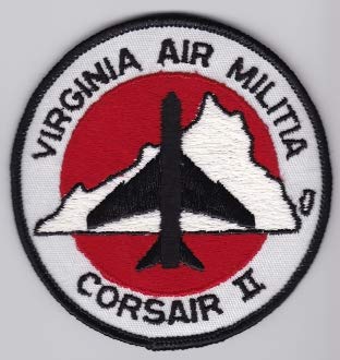 PATCHMANIA USAF Patch ANG 149 TFS Tac Fighter Squadron g A 7 Corsair a 99mm THERMOADHESIVE Embroidered Patches Patch